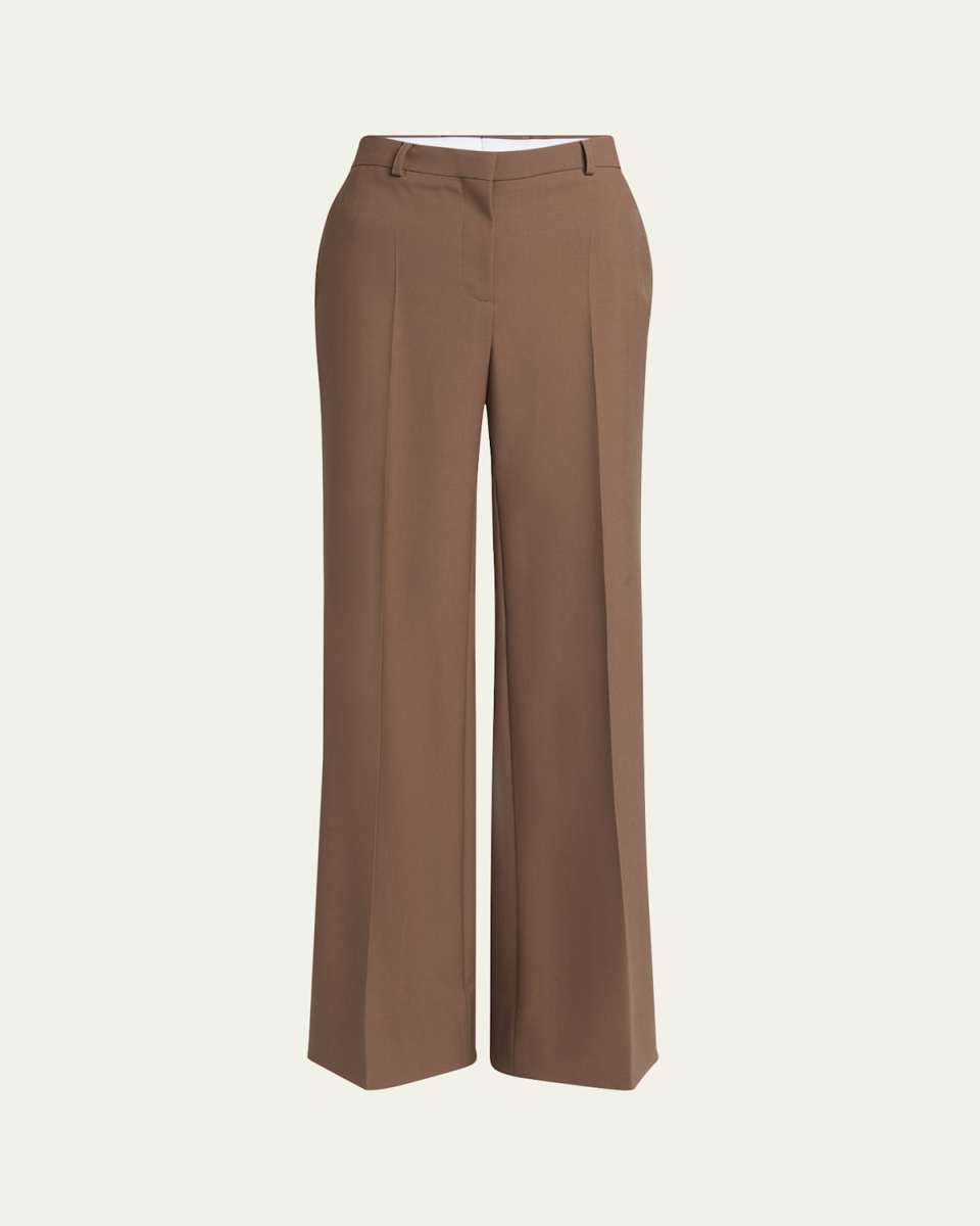 Flared Suiting Wool Trousers